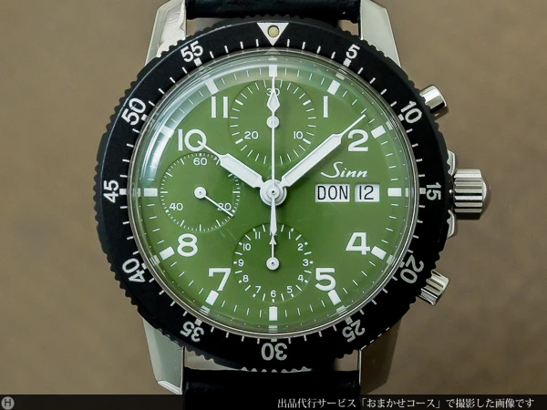 ジン Sinn 103.B.AUTO 丸井限定50本 モスグリーン オートマチック デイデイト