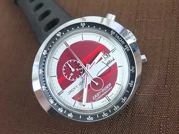 ホイヤー HEUER ビンテージ ジャッキー・イクス イージーライダー 手巻き クロノグラフ HEUER EASY RIDER JACKY ICKX model レッドダイアル