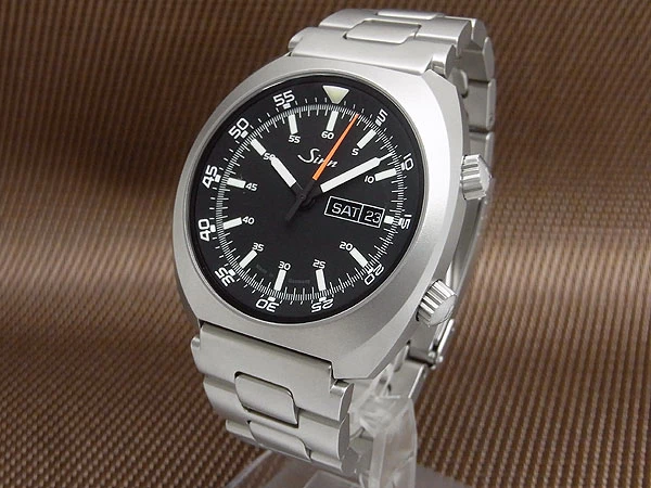 ジン 240.ST Cal.SW220-1 パイロットインナーベゼル デイデイト SS ブレス仕様 オートマチック 未使用保管品 Sinn [代行おまかせコース]