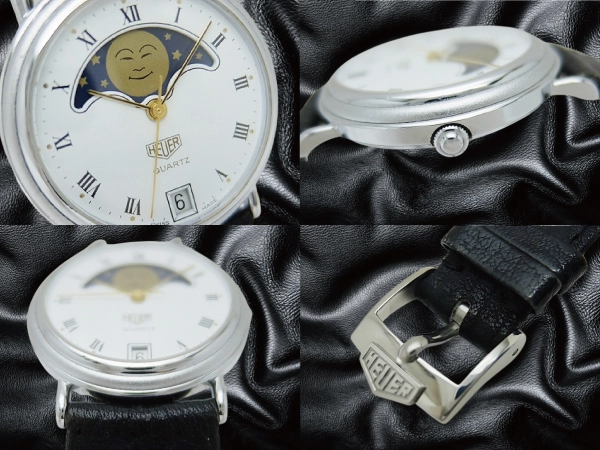 タグホイヤー ムーンフェイズ Ref.HL-100C SS ホワイトダイヤル ベルト尾錠仕様 クオーツ BOX付属 TAG HEUER MOON PHASE [代行おまかせコース]