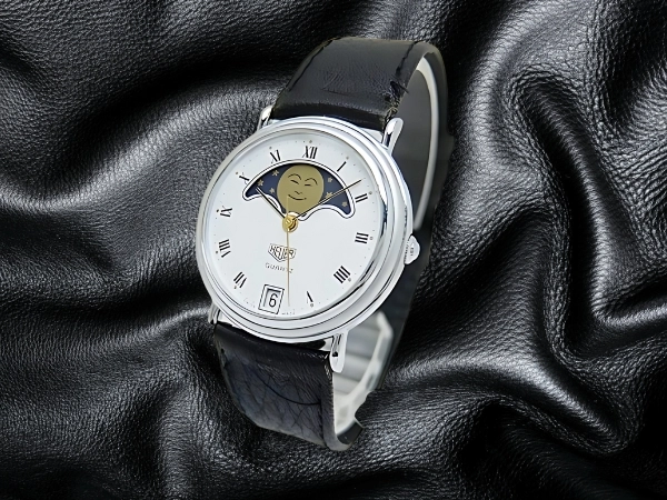 タグホイヤー ムーンフェイズ Ref.HL-100C SS ホワイトダイヤル ベルト尾錠仕様 クオーツ BOX付属 TAG HEUER MOON PHASE [代行おまかせコース]