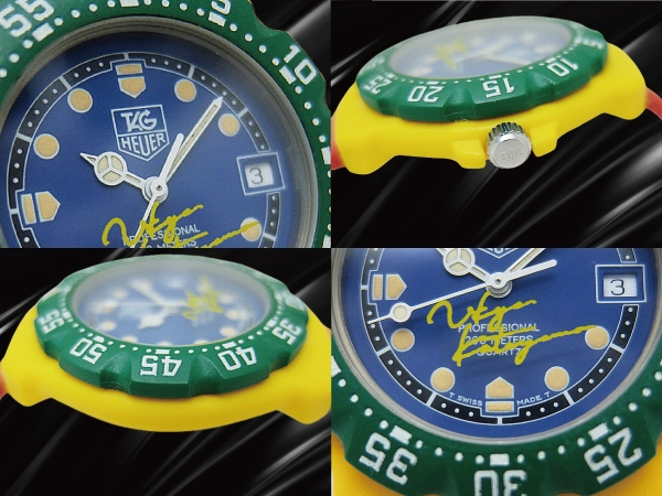 タグホイヤー フォーミュラ1 片山右京モデル Ref.382.513-K ブルーダイヤル サイン入り ラバーベルト仕様 クオーツ TAG HEUER PROFESSIONAL FORMULA1 [代行おまかせコース]