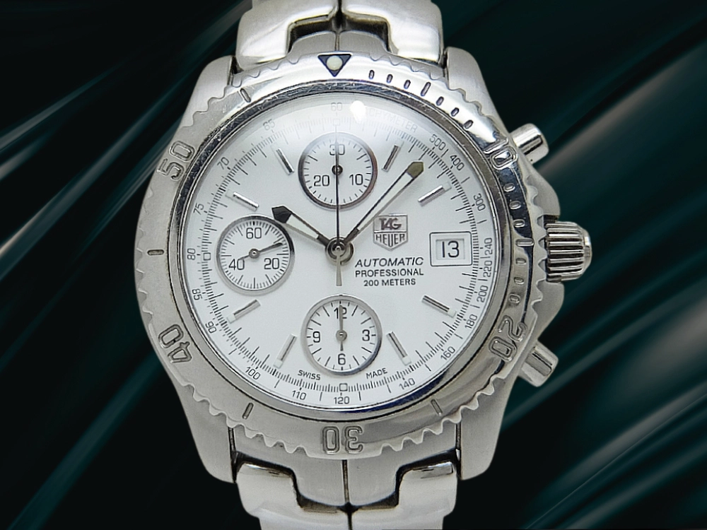 タグホイヤー リンク クロノグラフ Ref.CT2112 Cal.7750 SS ホワイトダイヤル ブレス仕様 クオーツ TAG HEUER PROFESSIONAL [代行おまかせコース]