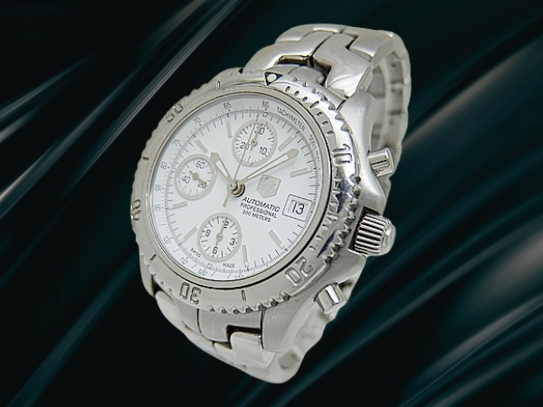 タグホイヤー リンク クロノグラフ Ref.CT2112 Cal.7750 SS ホワイトダイヤル ブレス仕様 クオーツ TAG HEUER PROFESSIONAL [代行おまかせコース]
