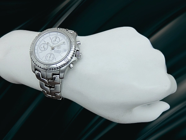 タグホイヤー リンク クロノグラフ Ref.CT2112 Cal.7750 SS ホワイトダイヤル ブレス仕様 クオーツ TAG HEUER PROFESSIONAL [代行おまかせコース]