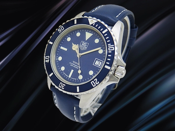 タグホイヤー 1000 プロフェッショナル 200m Ref.980.613N SS ブルーダイヤル 社外ベルト仕様 クオーツ TAG HEUER professional [代行おまかせコース]
