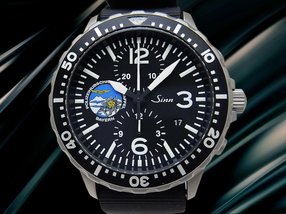 ジン 757 クロノグラフ Cal.7750 SS ブラックダイヤル オートマチック 世界限定250本 Sinn 757.P Fliegerstaffel Limited Edition [代行おまかせコース]