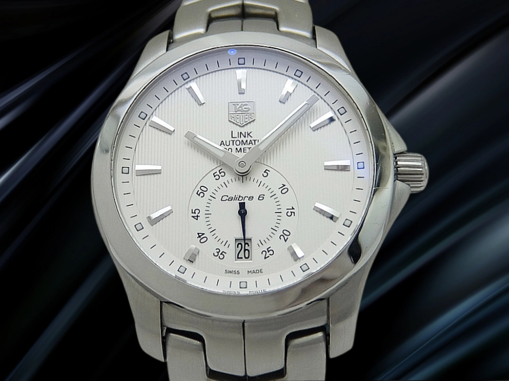 タグホイヤー リンク キャリバー6 Ref.WJF211B SS シースルー シルバーダイヤル S字型ブレス装着 オートマチック TAG HEUER Link Calibre 6 [代行おまかせコース]