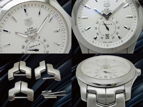 タグホイヤー リンク キャリバー6 Ref.WJF211B SS シースルー シルバーダイヤル S字型ブレス装着 オートマチック TAG HEUER Link Calibre 6 [代行おまかせコース]