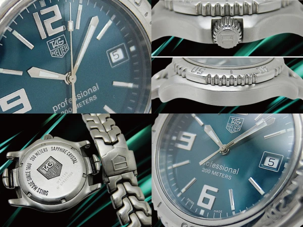 タグホイヤー  プロフェッショナル 200 Ref.WT1119.BA0551 SS グリーンダイヤル S字型ブレス装着 クオーツ 1000本限定モデル TAG HEUER LINK PROFESSIONAL [代行おまかせコース]