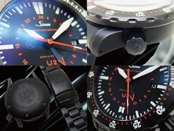 Sinn ダイバーズウォッチU2.S (EZM 5) Cal.ETA2893-2 DLCブラック・ハード・コーティング ブラックダイヤル オートマチック BOX・工具付属 Sinn U2.S Einsatzzeitmesser [代行おまかせコース]