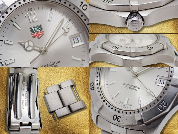 タグホイヤー プロフェッショナル 200m Ref.WK1112-1 SS シルバーダイヤル Wロック式ブレス装着 クオーツ TAG HEUER professional [代行おまかせコース]