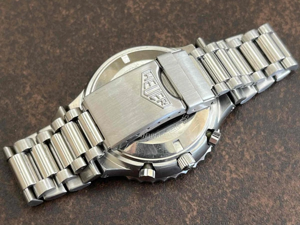 タグホイヤー TAG HEUER PILOT パイロット クロノグラフ ブラック文字盤 旧ホイヤーブレス付属