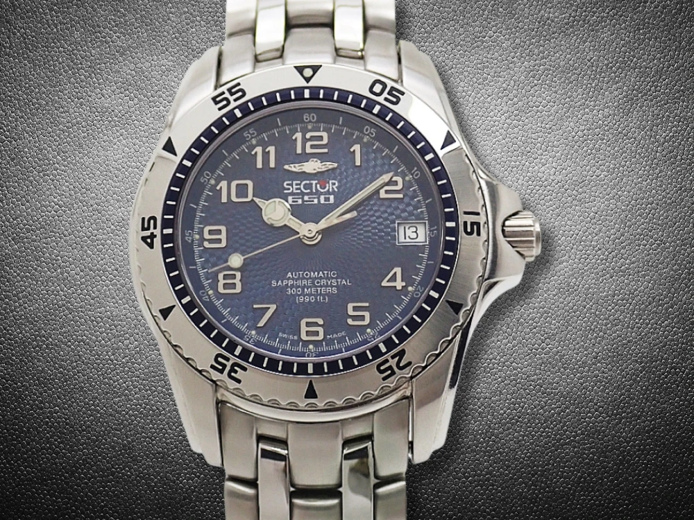セクター 650 オートマチック 300mダイバー Ref.2623.265.035 SS ギョーシェブルーダイヤル ダイバー Wロック式ブレス装着 専用ケース付属 SECTOR [代行おまかせコース]
