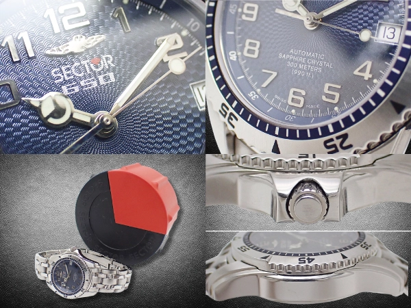 セクター 650 オートマチック 300mダイバー Ref.2623.265.035 SS ギョーシェブルーダイヤル ダイバー Wロック式ブレス装着 専用ケース付属 SECTOR [代行おまかせコース]