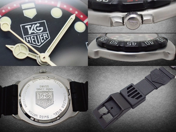 タグホイヤー プロフェッショナル 200M フォーミュラ1 Ref.374.513 SS/Fibre Glass ブラックダイヤル ラバー系ストラップ装着 ボーイズサイズ クオーツ BOX・取説付属 TAG HEUER PROFESSIONAL FORMULA 1 [代行おまかせコース]