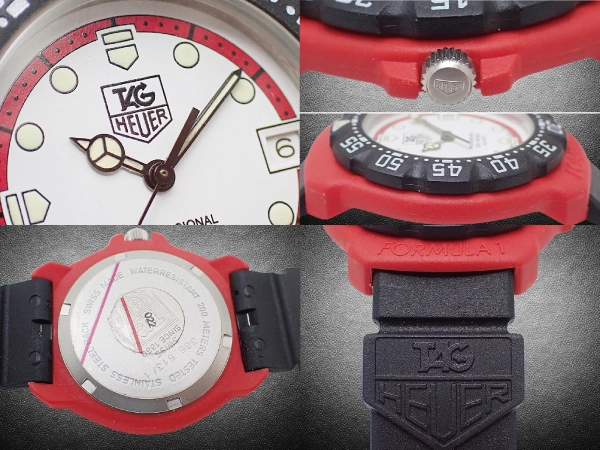 タグホイヤー プロフェッショナル 200M フォーミュラ1 Ref.385.513/1 SS/Fiber Glass ホワイトダイヤル ラバーストラップ装着 ボーイズサイズ クオーツ BOX・取説付属 保管品 TAG HEUER PROFESSIONAL FORMULA1 [代行おまかせコース]
