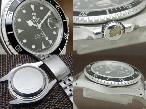 チューダー ミニサブ  Ref.73190 黒 SS 5連ブレス ボーイズ オートマチック BOX・ギャラ等付属 TUDOR PRINCE DATE MINI-SUB [代行おまかせコース]