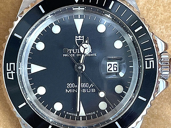 チュードル TUDOR ミニサブ Ref.73090 Cal.2671 ロレックス竜頭/ケース マットブラック文字盤 ギャラ 日本ロレックス発行国際サービス保証書等付属 新品仕上げ済 フルメンテナンス・ワンオーナー品
