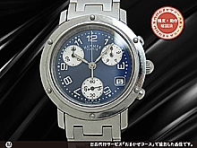 エルメス クリッパー クロノ CL1.310 SS ブルーダイヤル Hブレス装着 クオーツ BOX・保証書・メーカー電池交換明細付属 HERMES PARIS CLIPPER CHRONOGRAPH [代行おまかせコース]