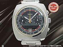 ゾディアック 2reg. クロノグラフ Ref.842.888 Cal.7734 SS クッショ ン ゾロダイヤル セミエクステンション付きブレス装着 手巻き Zodiac Vintage Chronograph [代行おまかせコース]