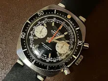 スイスエンペラー Swiss EMPEROR ダイバークロノグラフ バルジュー7733ヴィンテージ 美品