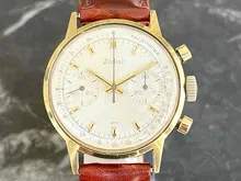 ゾディアック Zodiac 2reg. クロノグラフ シルバー文字盤 16KGEP バルジュー7734