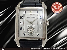 ジラールペルゴ ヴィンテージ1945 Ref.2595 総重量50g 18KWG ホワイトゴールド レクタンギュラー シルバーダイヤル 18KWG尾錠 社外レザー装着 手巻き GPウッドボックス付属 GIRARD-PERREGAUX Vintage1945 [代行おまかせコース]