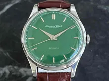 IWC International Watch Companyオールドインター グリーン文字盤 筆記体ロゴ Cal.852