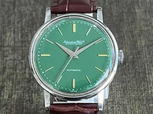 IWC オールドインター グリーンダイヤル ペラトン式 Cal.853 自動巻き 旧型お魚シーラカンスリューズ