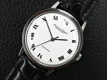 IWC オールドインター ラウンド Ref.803A Cal.854 SS お魚リューズ 希少 ホワイトローマンダイアル オートマチック IWC尾錠付属