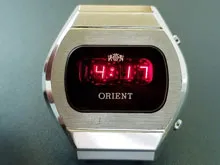 オリエント ORIENT タッチトロン H680130-40 発光ダイオード LED 昭和レトロ デジタル クオーツ