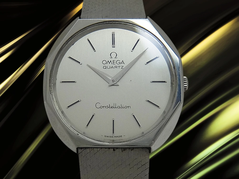 オメガ コンステレーション Ref.191.0012 Cal.1330 SS オクタゴンデザイン シルバーダイヤル ケース一体ブレス装着 クオーツ OMEGA Constellation QUARTZ [代行おまかせコース]