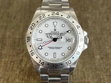 エクスプローラーII ROLEX 16570 T番 オールトリチウム文字盤 横穴モデル 日本ロレックスOH見積書付属