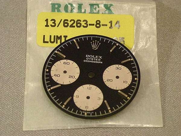 ロレックス ROLEX Ref.6263用「DAYTONA表記なし」 文字盤+針セット