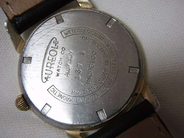 オーレオール Aureole 驚きの1960年代 INCABLOC・珍品 |  アンティーウオッチマンはROLEX（ロレックス）・OMEGA（オメガ）・TUDOR（チュードル）などアンティーク腕時計の委託通販専門店—時計 の委託・アンティーウオッチマン