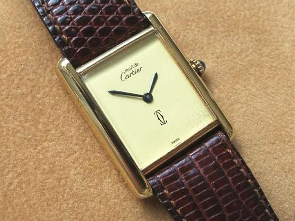 Cartier TANK MUST 時計　文字盤時計