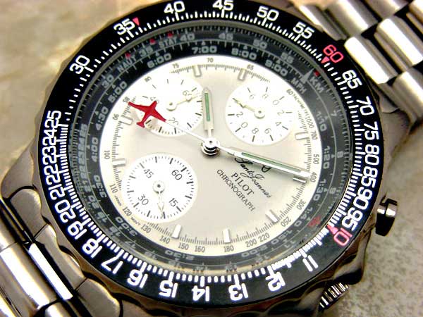 セント・ジョイナス パイロットウオッチ 3つ目クロノグラフ 未使用品 |  アンティーウオッチマンはROLEX（ロレックス）・OMEGA（オメガ）・TUDOR（チュードル）などアンティーク腕時計の委託通販専門店—時計の委託・アンティーウオッチマン