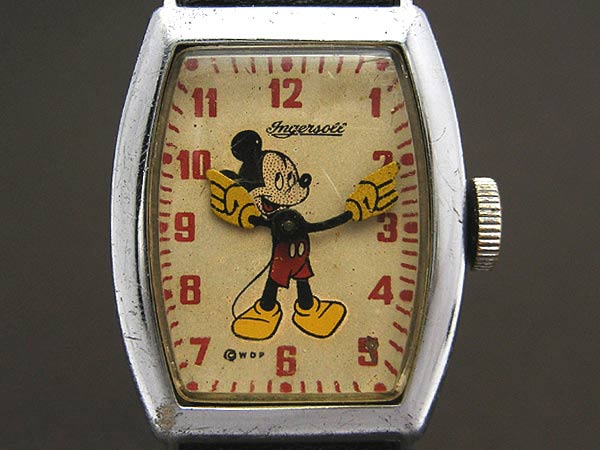 インガーソル INGERSOLL USタイム社のミッキー腕時計 1940年代手巻き
