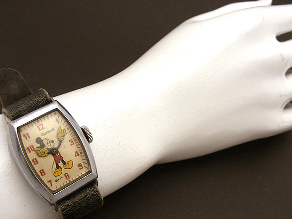インガーソル INGERSOLL USタイム社のミッキー腕時計 1940年代手巻き