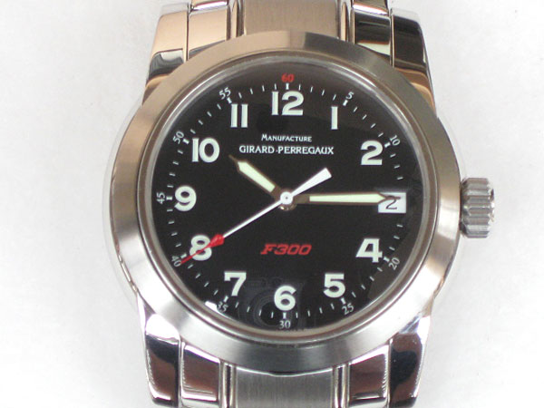 ジラール・ペルゴ F300・フェラーリ オートマチック Girard・Perregaux 販売店の保証書つき |  アンティーウオッチマンはROLEX（ロレックス）・OMEGA（オメガ）・TUDOR（チュードル）などアンティーク腕時計の委託通販専門店—時計の委託・アンティーウオッチマン