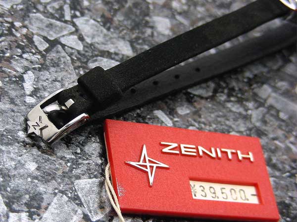 ゼニス ZENITH レディース 2針 シルバーダイヤル カットガラス 手巻き 