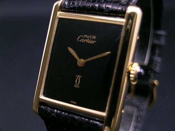 カルティエ Cartier マスト・タンク・ヴェルメイユ 紳士手巻・光沢 