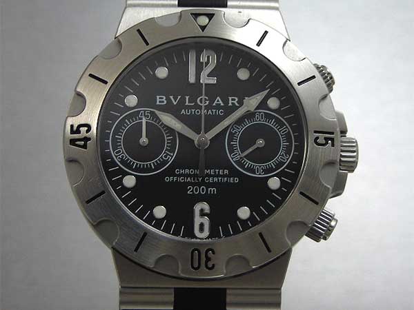 ブルガリ BVLGARI ディアゴノスクーバ クロノグラフ SCB38S