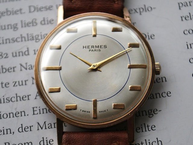 激レア【OH済】HERMES ◆ エルメス ビンテージ 手巻き機械式 腕時計