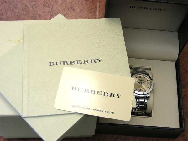 バーバリー BURBERRY BU1352 シャンパンダイヤル クオーツ 保証書付属