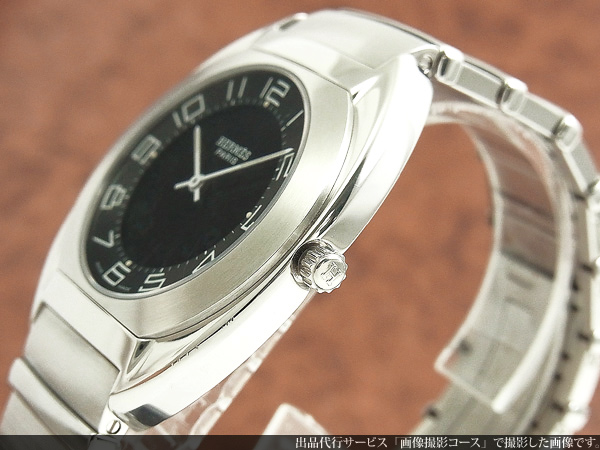 23,808円美品HERMES エスパス ES2.710 メンズ腕時計