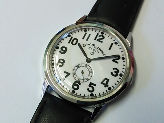 エルジン ELGIN 未使用品 B.w.Raymond 復刻デザイン クォーツ スモセコ ...