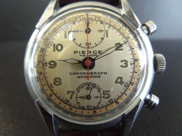 【安い販売】アンティク腕時計　　PIERCE　50年代　メンズウオッチ 時計