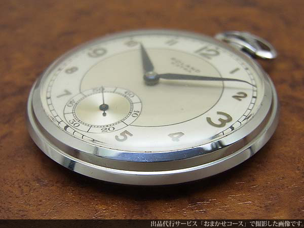 ローランド ROLAND EXTRA 懐中時計 スモールセコンド ツートンダイヤル アラビアインデックス 15石 手巻き | アンティー